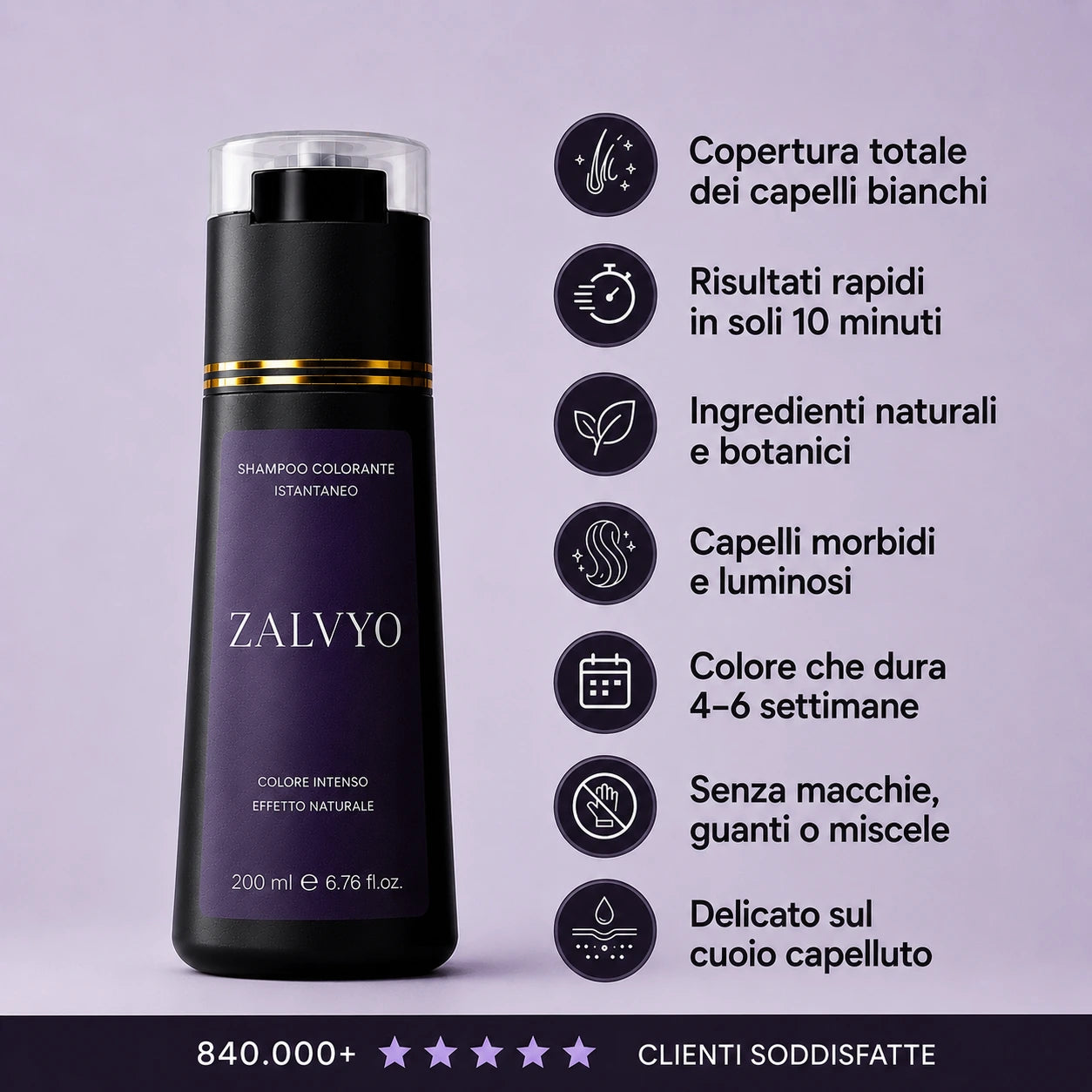 Il modo più semplice per coprire i capelli bianchi.