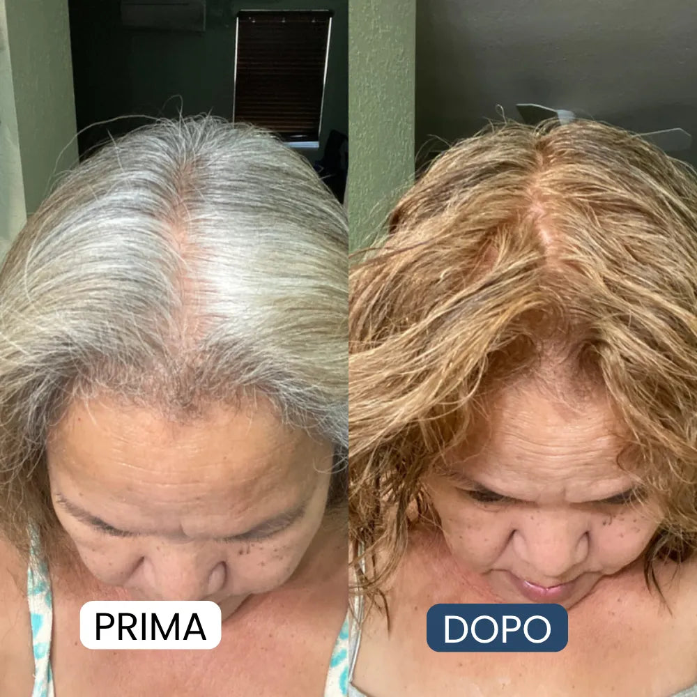 Shampoo Colorante Istantaneo Capelli Bianchi Coperti in 10 Minuti, Senza Sforzo