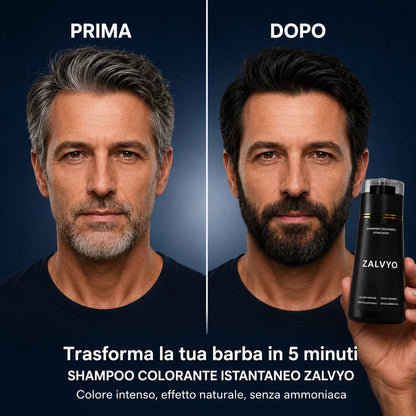Shampoo Colorante Istantaneo Capelli Bianchi Coperti in 10 Minuti, Senza Sforzo