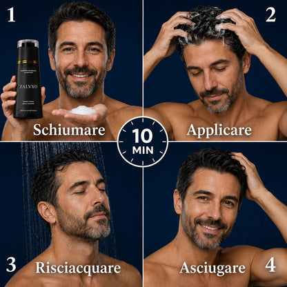 Shampoo Colorante Istantaneo Capelli Bianchi Coperti in 10 Minuti, Senza Sforzo