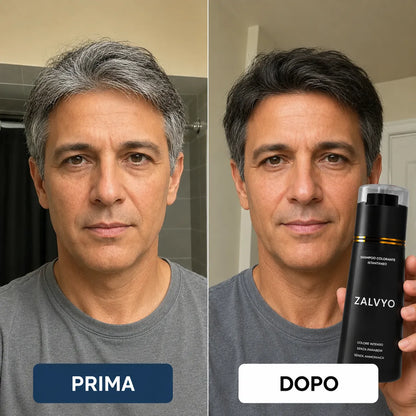 Shampoo Colorante Istantaneo Capelli Bianchi Coperti in 10 Minuti, Senza Sforzo