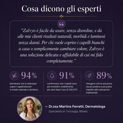Il modo più semplice per coprire i capelli bianchi.