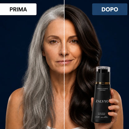 Shampoo Colorante Istantaneo Capelli Bianchi Coperti in 10 Minuti, Senza Sforzo