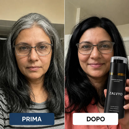 Shampoo Colorante Istantaneo Capelli Bianchi Coperti in 10 Minuti, Senza Sforzo