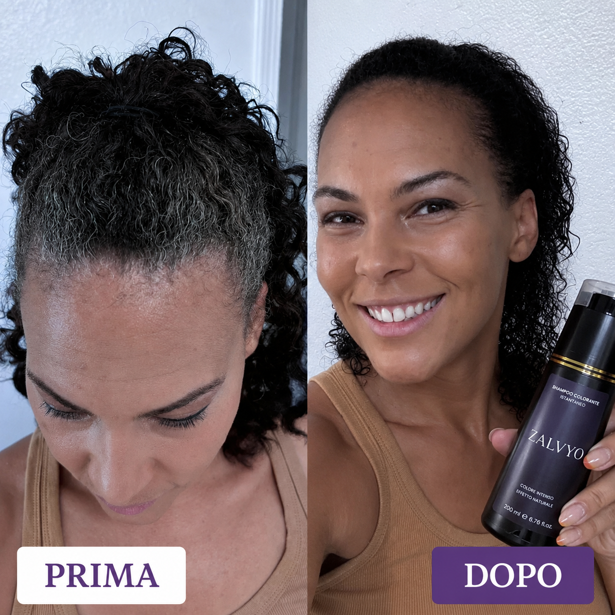 Il modo più semplice per coprire i capelli bianchi.