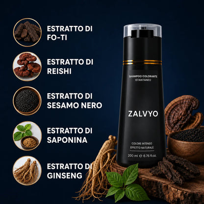 Shampoo Colorante Istantaneo Capelli Bianchi Coperti in 10 Minuti, Senza Sforzo