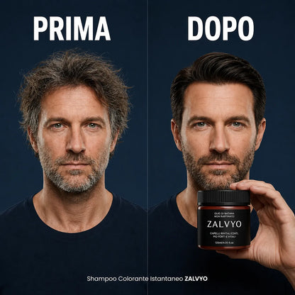 Shampoo Colorante Istantaneo Capelli Bianchi Coperti in 10 Minuti, Senza Sforzo